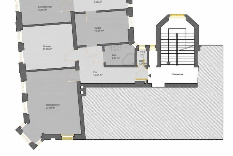 Grundriss des 3. Obergeschosses